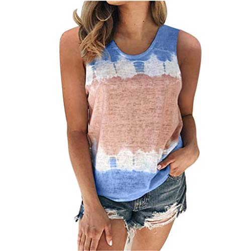 Tank Top Damen Sexy Tshirts Weste Elegant Sommer Casual Oberteile Drucken Y2k Streetwear Cami Top Ärmellos Lässig Loose Blusentop Camisole Vintage Basic Aesthetic Croptops von Sunnyuk