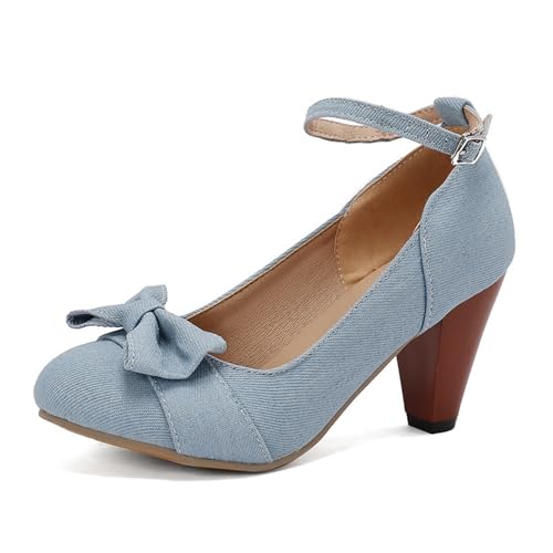 trachtenschuhe damen pumps beige, Trachtenschuhe Damen Pumps Elegant und Bequem Dirndl Schuhe Absatzschuhe Riemchen Trachten High Heels Tanzschuhe mit Absatz Festlich Damenschuhe für Oktoberfest von Sunnyuk