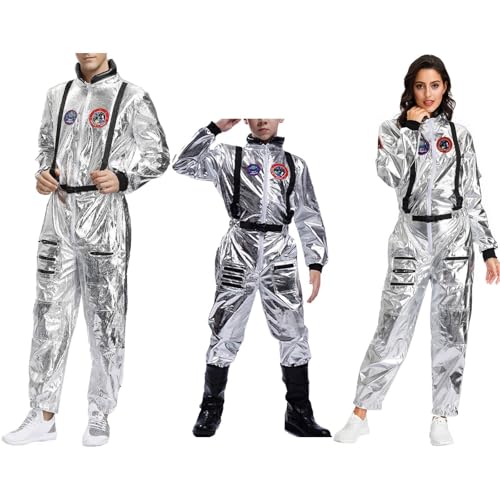 weltall kostüm kinder, Astronauten Kostüm Damen Herren Kinder Space Kostüm Karneval Kostüm Couple Faschingskostüme Overall Astronaut Kostüm Familie Set Weltall Raumfahrer Kostüm Cosplay von Sunnyuk