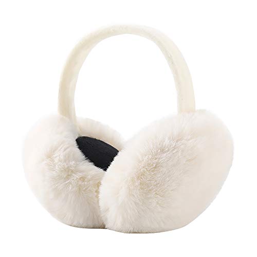 WOIRROIP Winter Ear Warmers, Winter Earmuffs, Foldable, Removable, Washable, Plush Earmuffs, Warm Cold Protection, Cold Winter Accessories, Outdoor Ear Cups von WOIRROIP