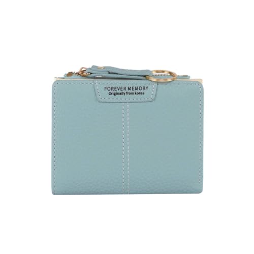 Sunphio PU Leder Damen Geldbörse, Geräumiges Trifold Design mit Kartenfächern und Münzfach, Elegante Geldbörse für den täglichen Gebrauch, S02-Blau, Modern Sunphio PU Leder Damen Geldbörse, Geräumiges Trifold Design mit Kartenfächern und Münzfach, Elegante Geldbörse für den täglichen Gebrauch, S02-Blau, Modern von Sunphio