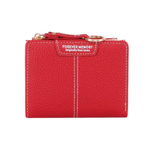 Sunphio PU Leder Damen Geldbörse, Geräumiges Trifold Design mit Kartenfächern und Münzfach, Elegante Geldbörse für den täglichen Gebrauch, S02-Rot, Modern Sunphio PU Leder Damen Geldbörse, Geräumiges Trifold Design mit Kartenfächern und Münzfach, Elegante Geldbörse für den täglichen Gebrauch, S02-Rot, Modern von Sunphio
