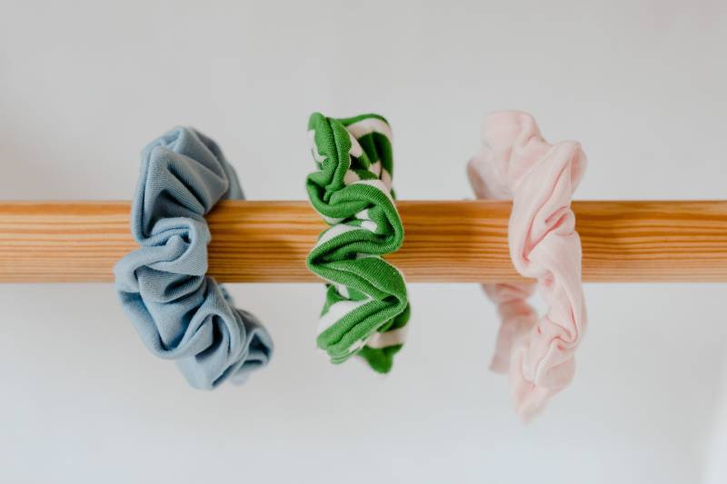 Scrunchie Aus Bio-Baumwolle Haargummi Weichem Strick von SunriseBlissShop