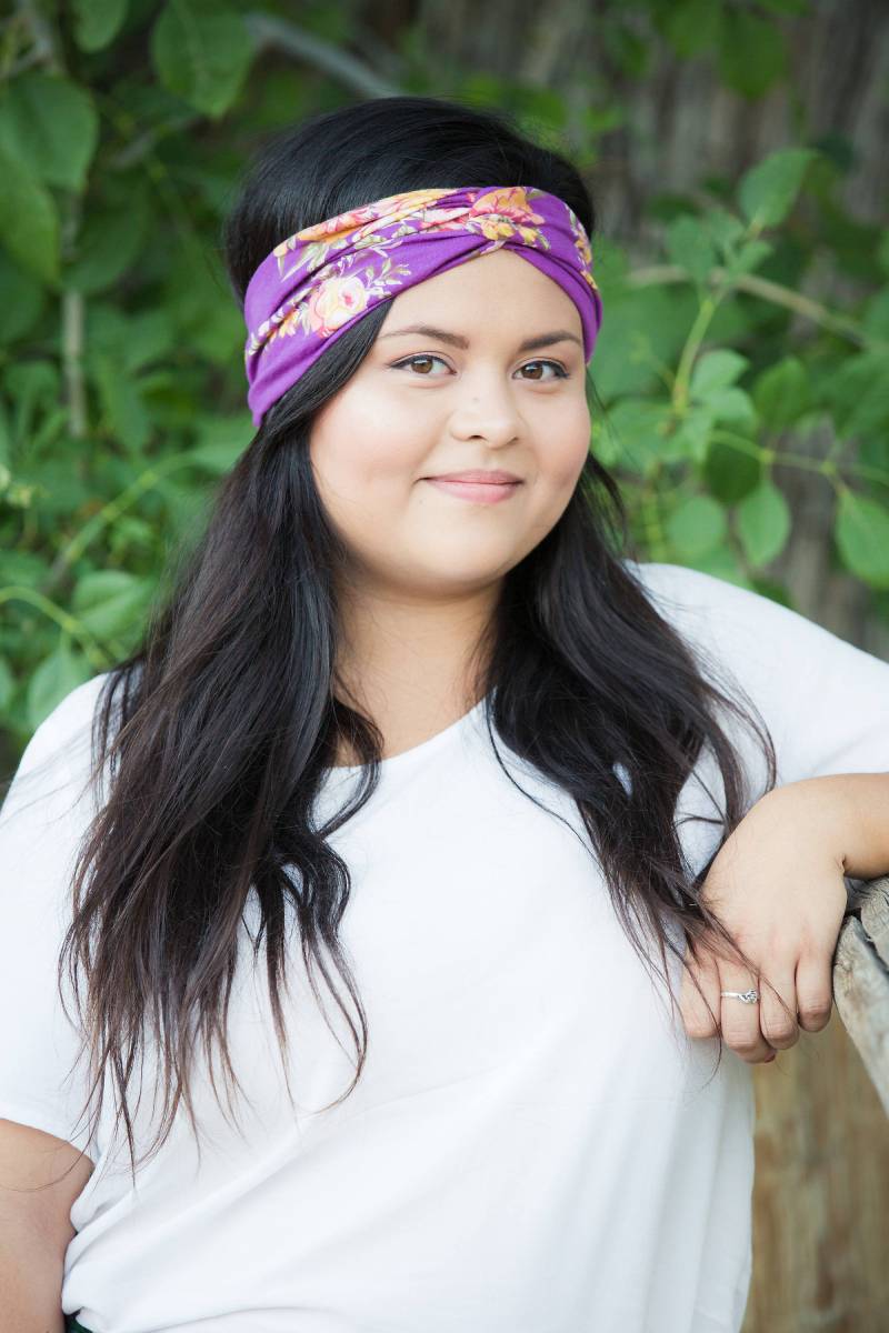 Lila Blumen Stirnband Dehnbares Workout Stirnband von SunriseThreadsCo