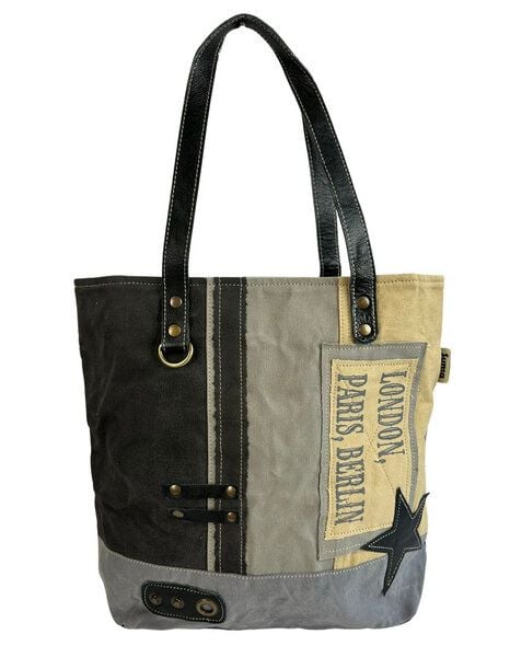 Sunsa Canvas Handtasche Vintage Schultertasche große Damen Tasche von Sunsa