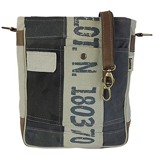 Sunsa Damen Umhängetasche. Vintage Tasche aus Canvas & Leder. Nachhaltige Produkte, Crossbody Schultertasche Bag, Geschenkideen für Frauen… von Sunsa