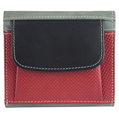 Sunsa Geldbörse Damen. Geldbeutel aus weichem Leder mit RFID-Schutz. Portemonnaie Damen. Bunt Brieftasche. klein Portmonee mit viele Fächer. Ledergeldbörse als Frauen Geschenke 81606 von Sunsa