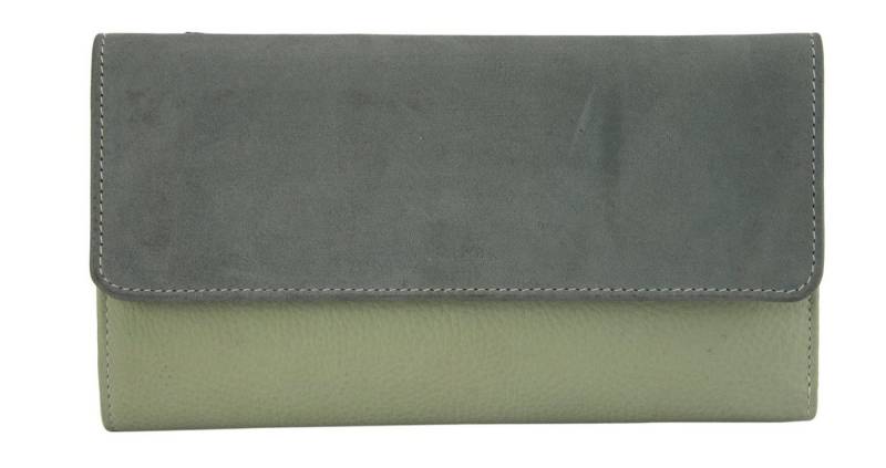 Sunsa Geldbörse Leder Geldbörse Damen Geldbeutel Portemonnaie aus Lederreste, echt Leder, aus recycelten Lederresten, mit RFID-Schutz, Unisex von Sunsa