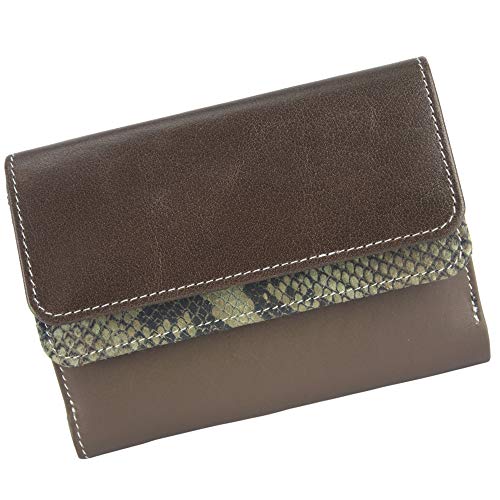 Sunsa Geldbörse. Damen Geldbeutel. Leder Portemonnaie mit RFID Schutz. Mittlere groß Brieftasche mit viele Kreditkarten Fächer. Geldtasche Wallet Purses for Women 81616 von Sunsa