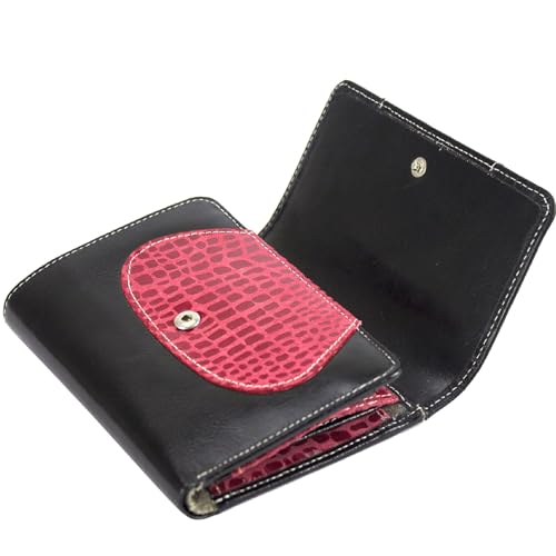 Sunsa Geldbörse. Damen Geldbeutel. Leder Portemonnaie mit RFID Schutz. Mittlere groß Brieftasche mit Kreditkarten Fächer. Mädchen Geldtasche Wallet. Purses 81696 von Sunsa