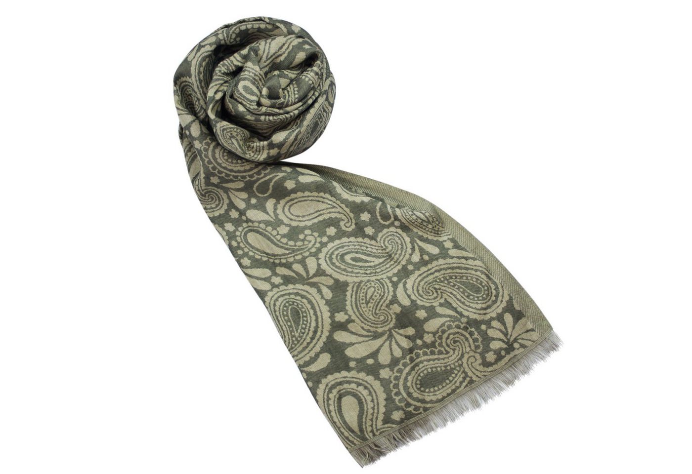 Sunsa Halstuch Winterschal Große Stola Halstuch Schal aus Baumwolle/ Viskose, Paisley Design von Sunsa