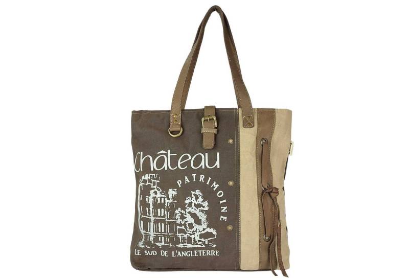 Sunsa Handtasche Canvas Handtasche. Vintage Graue Schultertasche. Tote Tasche von Sunsa
