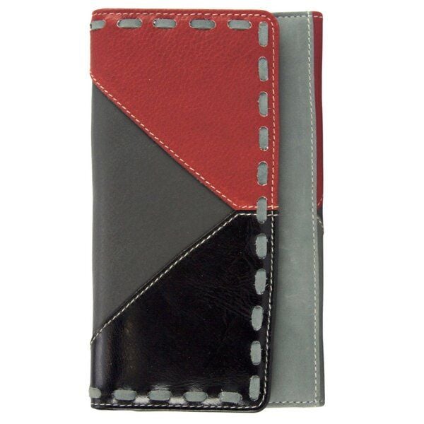 Sunsa Leder Geldbörse Damen Portemonnaie Brieftasche großer Geldbeutel von Sunsa