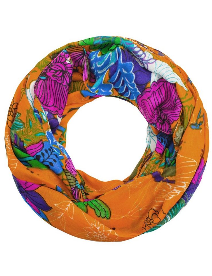 Sunsa Loop Damen Loop Schal. 100% Baumwolle Schlauchschal. Loopschal mit Blumen, Blumenmotiv Abstract Sunsa Loop Damen Loop Schal. 100% Baumwolle Schlauchschal. Loopschal mit Blumen, Blumenmotiv Abstract von Sunsa
