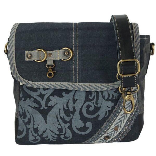 Sunsa Messenger Tasche Vintage Umhängetasche Canvas Schultertasche Mittelgroße Corssbody Bag von Sunsa
