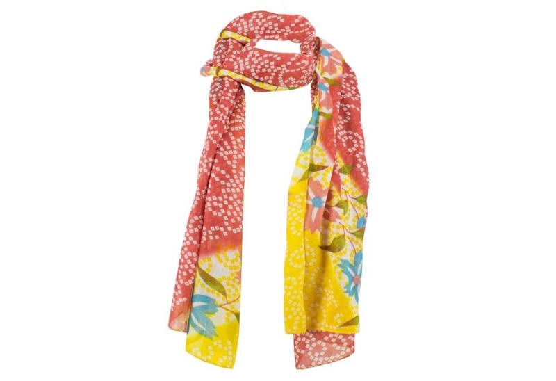 Sunsa Modeschal Damen Schal Tuch Baumwolle Halstuch mit Blumen Aufdruck, Blumen Design von Sunsa