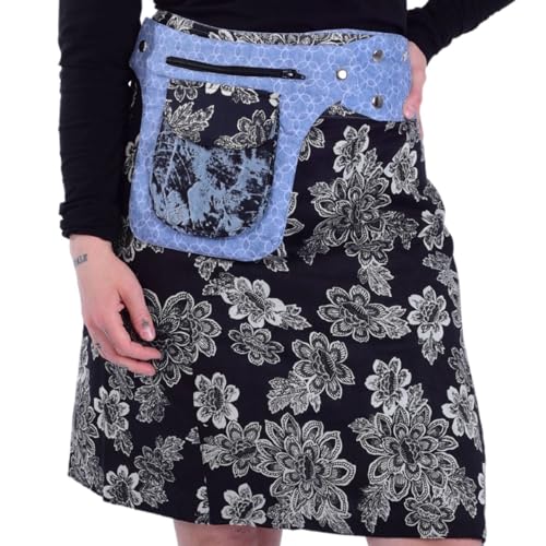 Sunsa Sommerrock Knielang Rock. Wickelrock Damen lang aus Baumwolle. Hosenrock Boho Kleidung. Langer Rock Damen. Midirock von Sunsa