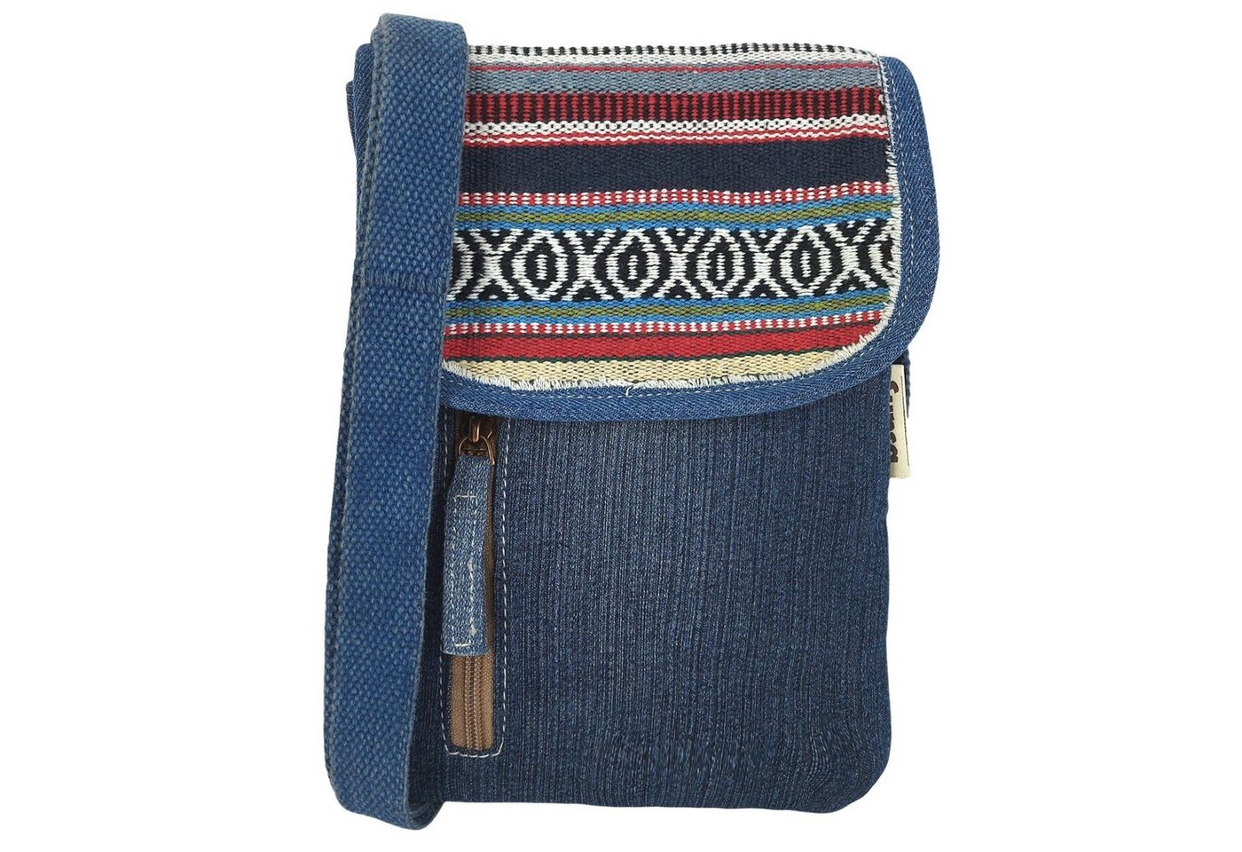 Sunsa Umhängetasche Damen Handy Tasche kleine Umhängetasche Schultertasche recycelt Jeans, Vegan, aus recycelter Jeanshose, Upcycling Fashion von Sunsa