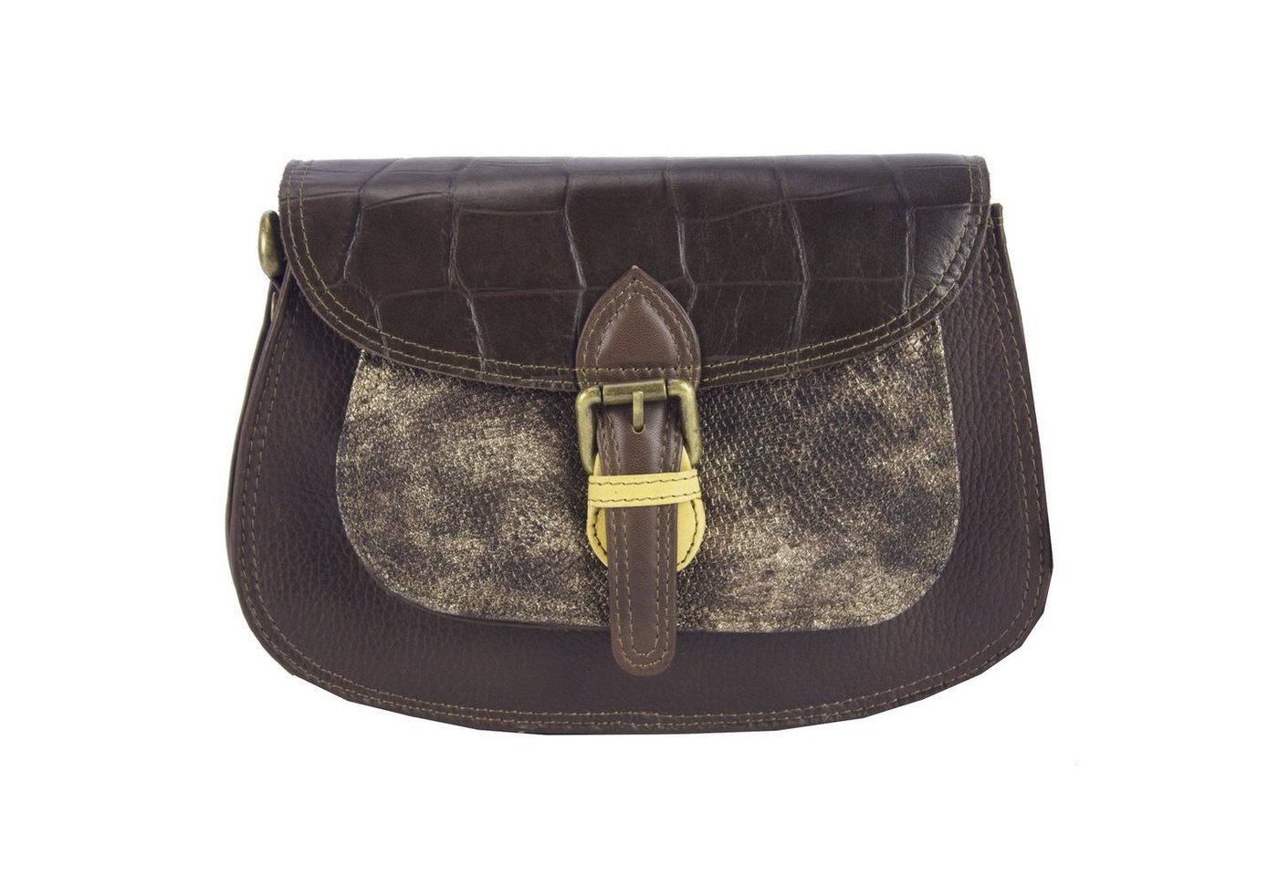 Sunsa Umhängetasche Leder Damen Umhängetasche. Bunter Crossbody Bag Ledertasche, echt Leder von Sunsa