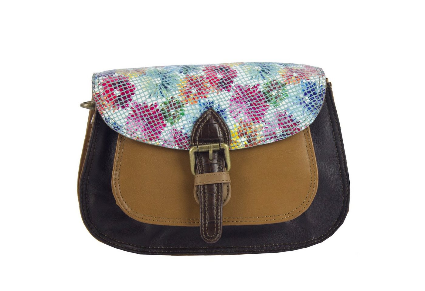 Sunsa Umhängetasche Leder Damen Umhängetasche. Bunter Crossbody Bag Ledertasche, echt Leder von Sunsa