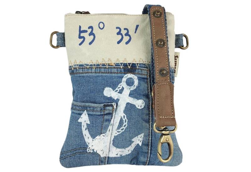 Sunsa Umhängetasche Umhängetasche Schultertasche Maritim Crossbody Bag, enthält recyceltes Material von Sunsa