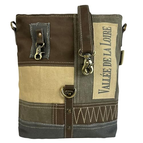 Sunsa Umhängetasche. Damen Canvas Tasche. Mittelgroße Crossbody bag. Vintage/Retro Schultertasche. Handtasche als Geschenk Ideen für Frauen/Mädchen. von Sunsa