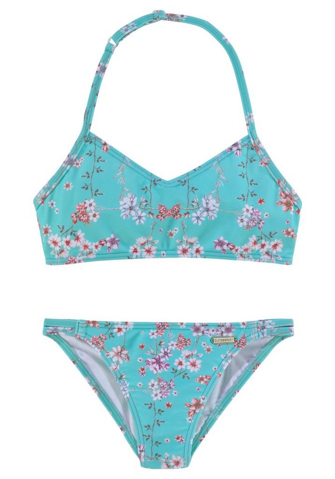 Sunseeker Bustier-Bikini Ditsy Kids mit sommerlichem Print von Sunseeker