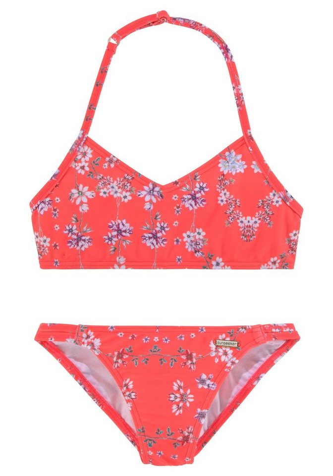 Sunseeker Bustier-Bikini Ditsy Kids mit sommerlichem Print von Sunseeker