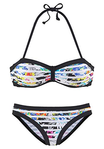 Sunseeker Damen Bandeau-Bikini mit Kontrastabschluss von Sunseeker