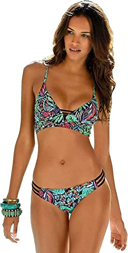 Sunseeker Damen Bustier Bikini (Cup C/D) (40, Black Print) von Sunseeker