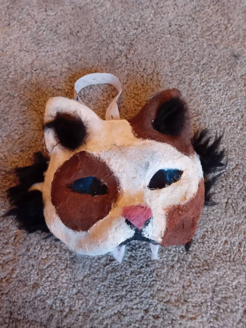 Brown-White Spotted Catmask | Read Description von SunsetCreationzz