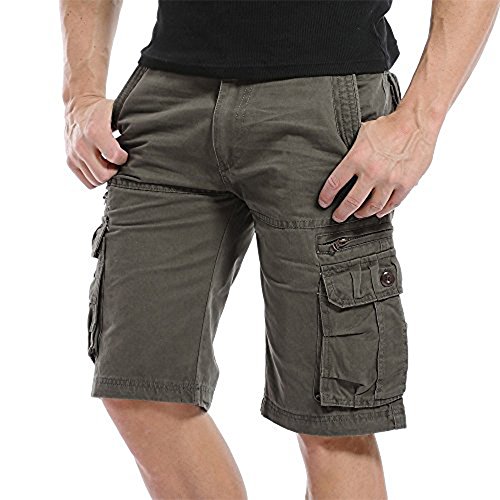 2017 Sommer Neu Herren Jungen Cargo Shorts Strand Kurze Hose Khaki,Grau,Armeegrün von Sunshey