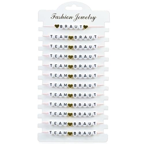 Sunshine smile 12 Stück Jga Armbänder Frauen,Team Braut,Team Braut Armbänder Junggesellinnenabschied Sunshine smile 12 Stück Jga Armbänder Frauen,Team Braut,Team Braut Armbänder Junggesellinnenabschied von Sunshine smile
