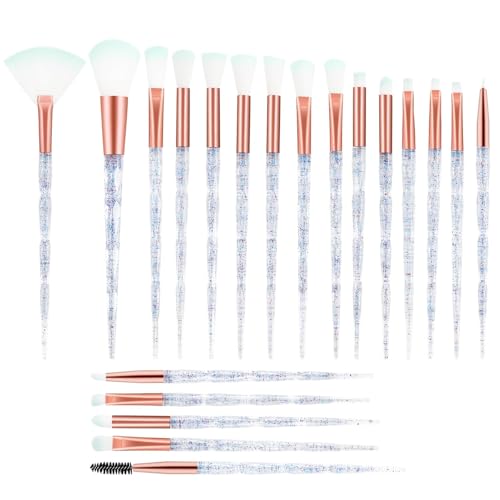 20 Stück Makeup Pinselset - Professionelles Kosmetik Set Mit Foundation, Gesichts-, Lidschatten-, Augenbrauen-, Rouge- Und Concealer Pinsel von Sunshine smile