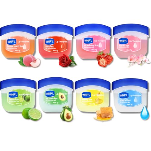 8 Stück Feuchtigkeitsspendend Lippenbalsam Set, Pflegender Lippenbalsam, Hydrating Lip Balm Set, Lip Sleeping Mask, für Feuchtigkeitsspendende und Lippenpflege von Sunshine smile