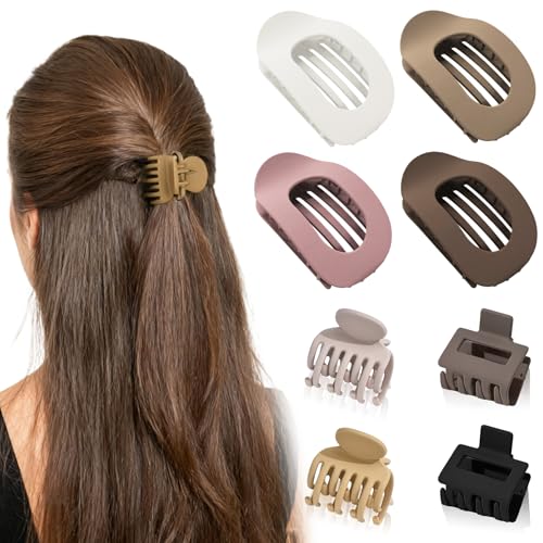 8 Stück Haarklammern für Damen,Entenschnabel Haarspange,Haarklammer Klein,Klauen Haarspangen,Flat Claw Clip,Flache Haarklammern,Haarspangen Damen,Haarklammer,Haarreifen von Sunshine smile