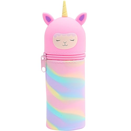 Stift Etui Schule,Stand Up Federmäppchen,Federmäppchen Mädchen,Schlampermäppchen,Jungen Federtasche,Schreibwarenbox für Kinder,Große Kapazität Stifte Mäppchen,Bleistifttasche,Tier Stifthalter von Sunshine smile