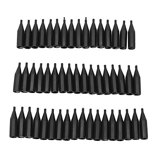 SunshineFace Tattoo Nadelspitzen Kappen 50Pcs Augenbrauen Eyeliner Lippen Nadelspitzen für 1P 3R Nadeln Tattoo Nadel Zubehör von SunshineFace