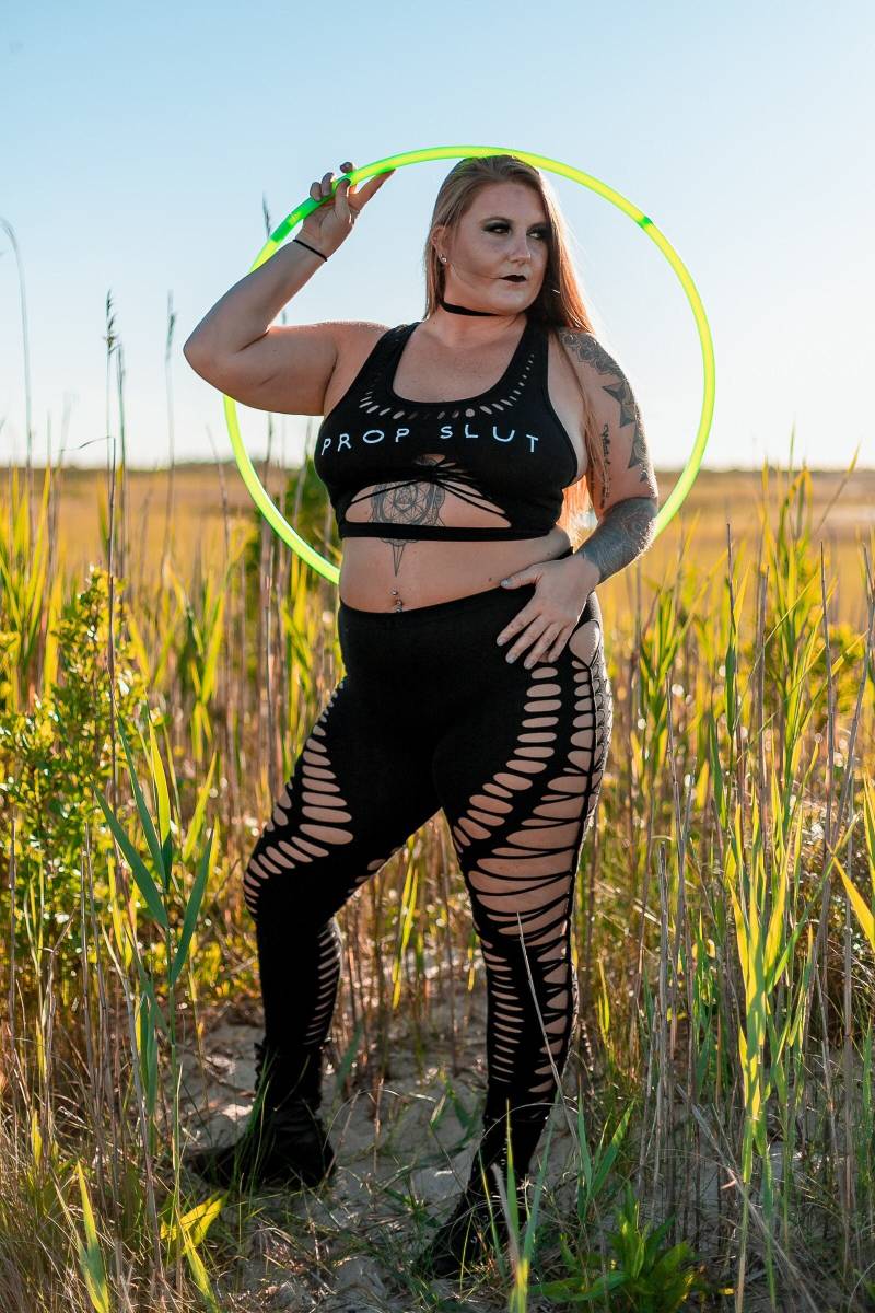 Regentropfen Leggins Geschlitzt von SunshineSpinWear