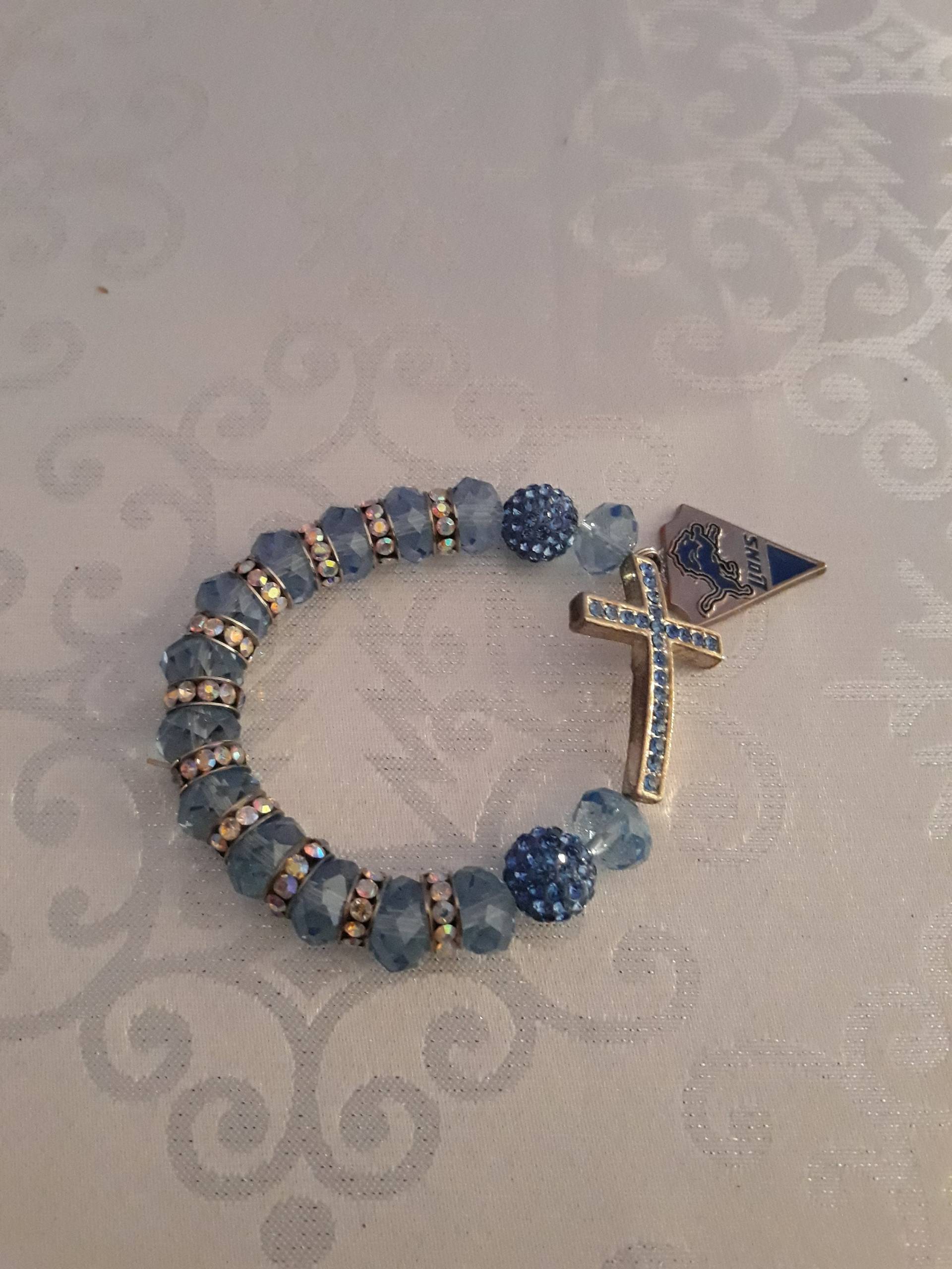 Detroit Lions Inspiriert Kristall Armband Detroit Lions Inspiriert Kristall Armband von Sunshinelines