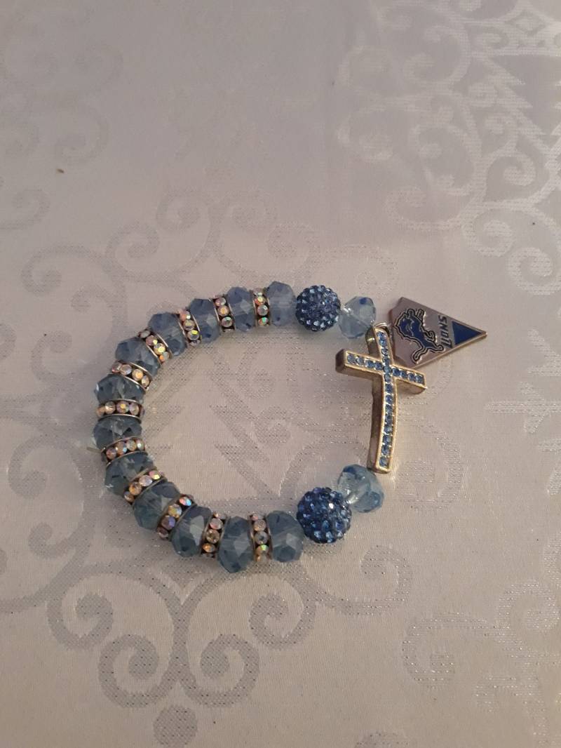 Detroit Lions Inspiriert Kristall Armband Detroit Lions Inspiriert Kristall Armband von Sunshinelines