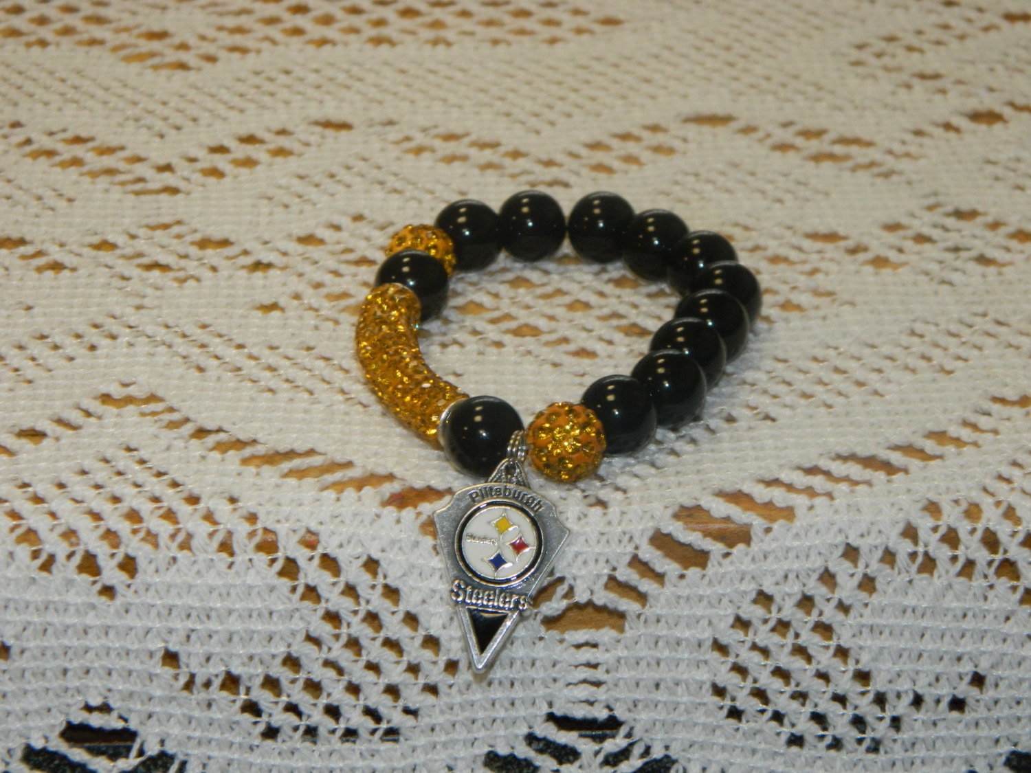 Pittsburgh Steeler Inspiriert Edelstein-Armband Pittsburgh Steeler Inspiriert Edelstein-Armband von Sunshinelines