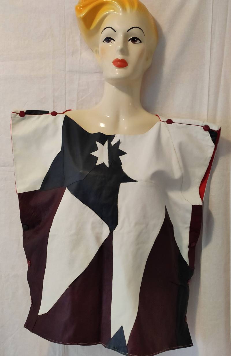 Vinage Liz Weinmann Lederweste Echtleder Oversize Boho Hippie von SunsideVintage