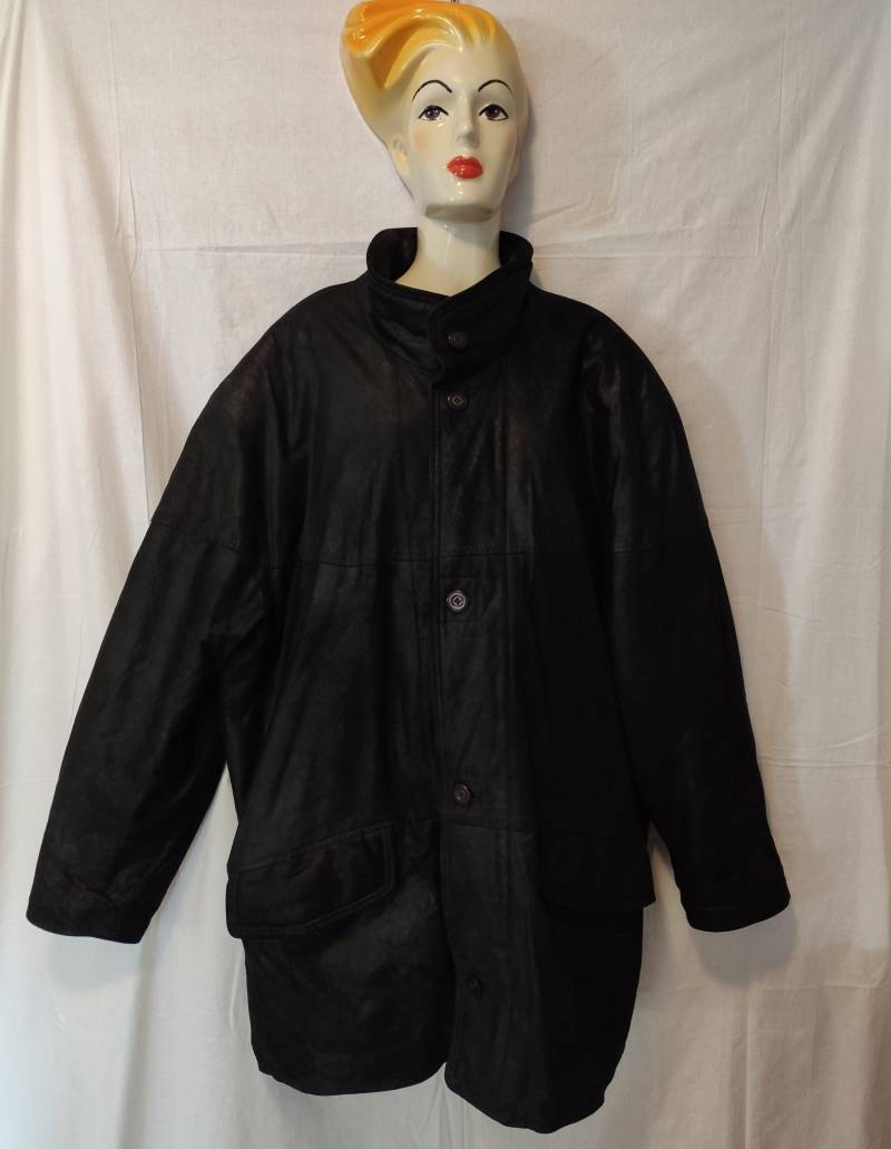 Vintage Echtleder Jacke Asgard 100 % Ziegen Nappaleder Gr. 54 von SunsideVintage