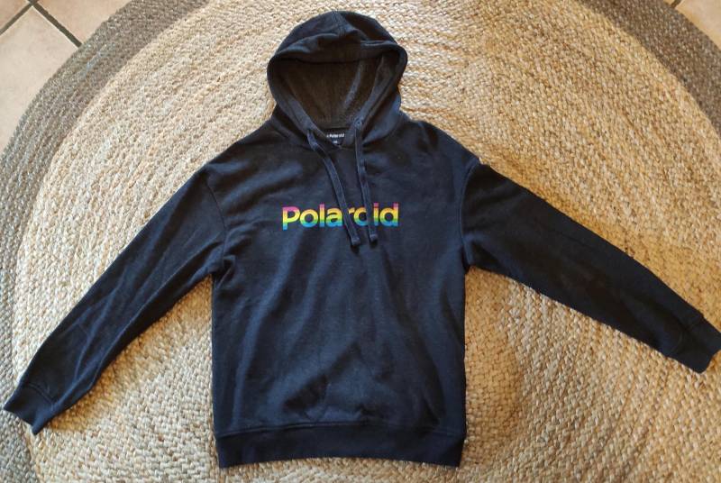 Vintage Hoodie Polaroid Grau Xs Baumwollmischung 90Er von SunsideVintage