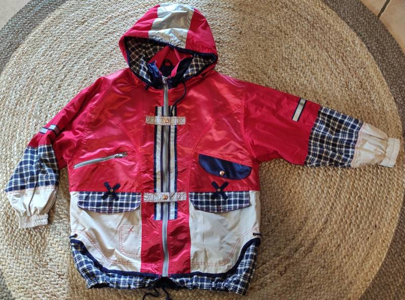 Vintage Jacke C&a 90Er Windjacke Kapuzenjacke Windbreaker von SunsideVintage