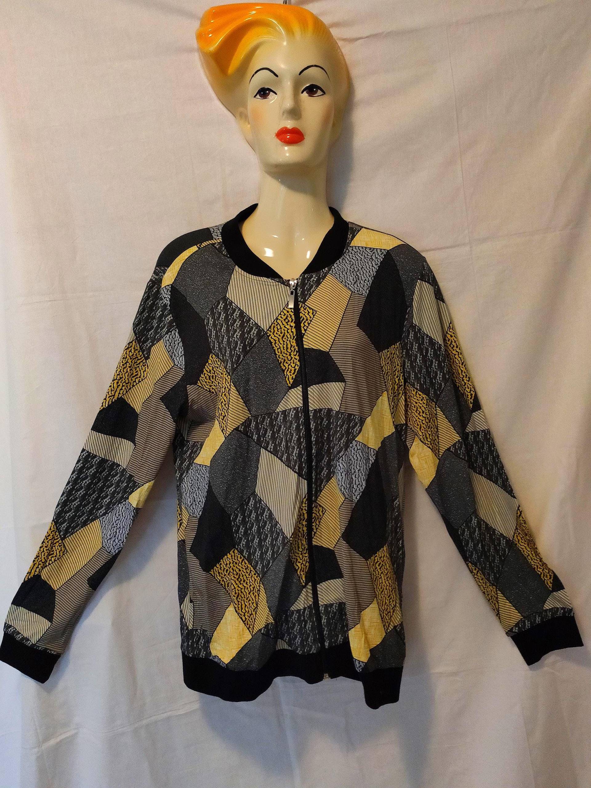 Vintage Jacke Leicht Sweatshirtjacke Viskose Gr. 38 Oldschool Retro Vintage Jacke Leicht Sweatshirtjacke Viskose Gr. 38 Oldschool Retro von SunsideVintage