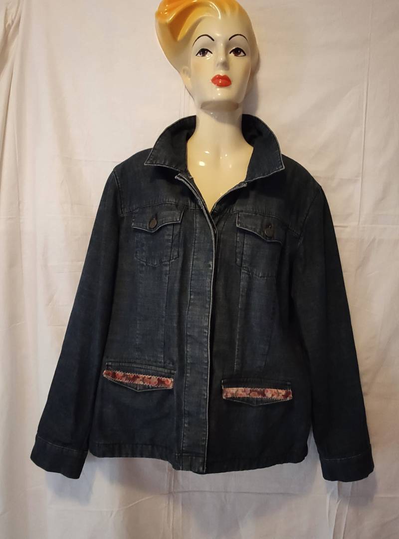 Vintage Jeansjacke Jacke Eddie Bauer Gr. L 90Er von SunsideVintage