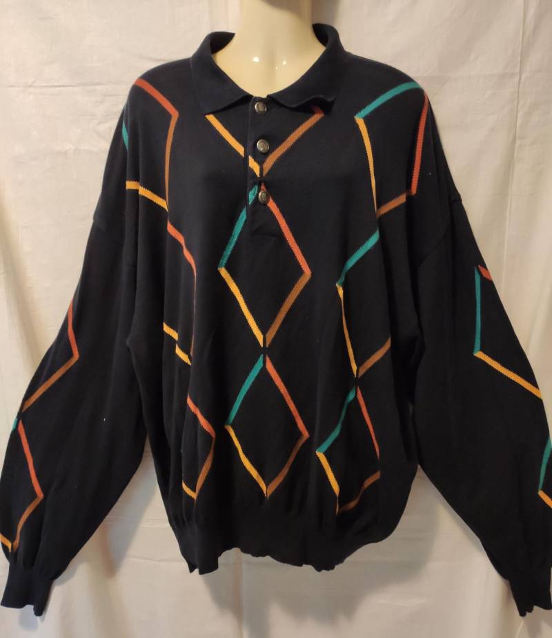 Vintage Pullover Wollpullover Alba Moda Gr. 54 Baumwolle von SunsideVintage