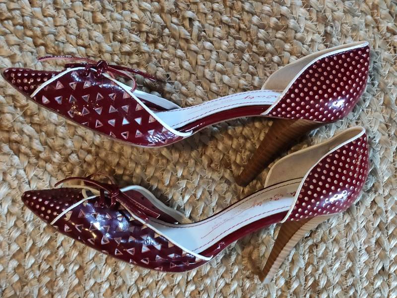 Vintage Rote Rockabilly Pumps Miss Sixty Made in Italy Gr. 40 Neuwertig von SunsideVintage